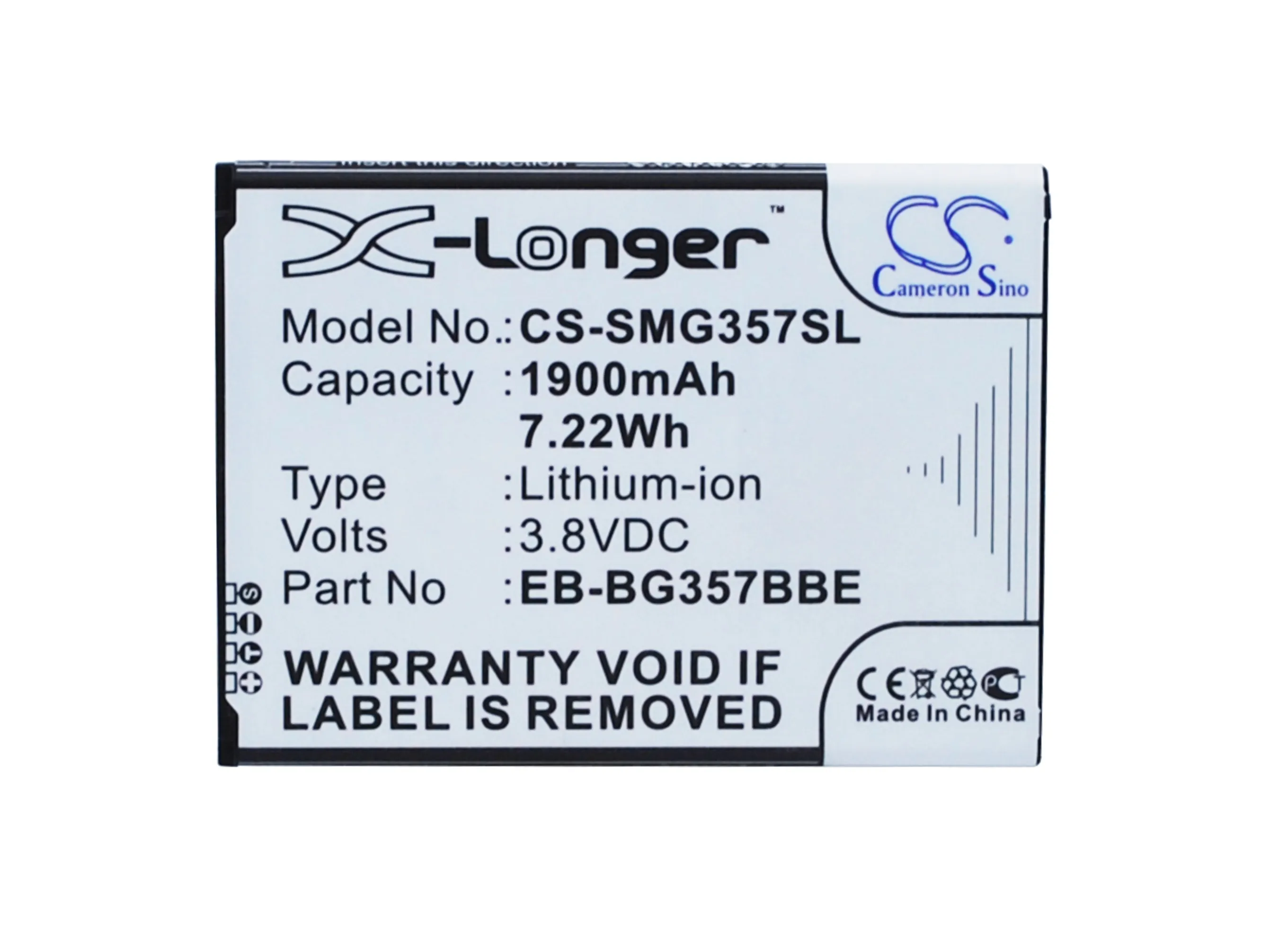 Cameron Sino 1900mAh аккумулятор BG357BBU EB BG357BBE для Samsung Galaxy Ace 4 LTE SM G357 G357FZ G357M|cameron sino|1900mah