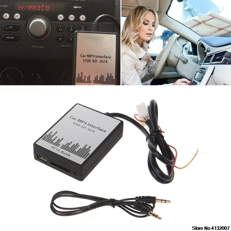 USB SD AUX Автомобильный MP3 музыкальный плеер cd-чейнджер адаптер для Nissan Almera Maxima Teana 828 акция