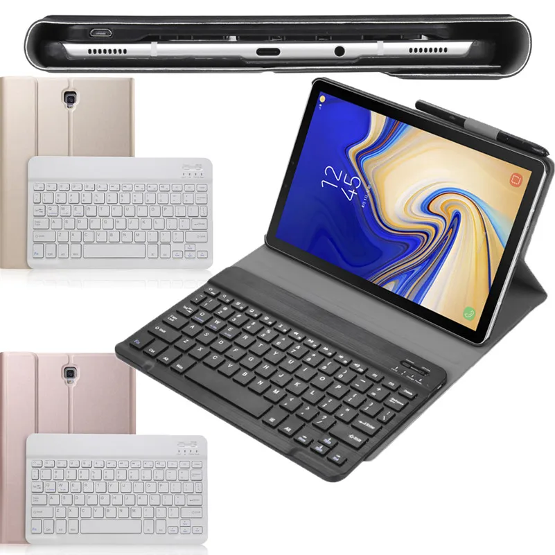 

Portable Ultra-Thin Wireless Bluetooth Keyboard Stand Case Cover for 10.5" Samsung Galaxy Tab S4 T830 3B18