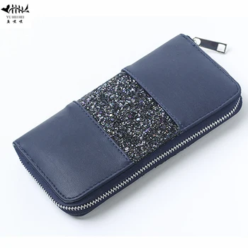 

High Quality Patchwork Leather Wallet Purse Women Bag Lady Girl Fashion Vintage Wallets Purses Card Case Christmas Gift Bags