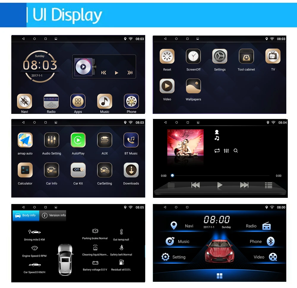 Perfect Car Multimedia player 1 Din Android 7.1 Car DVD For JEEP Renegade 2016-2018  9" 2G/16G touch screen Car Radio GPS 5