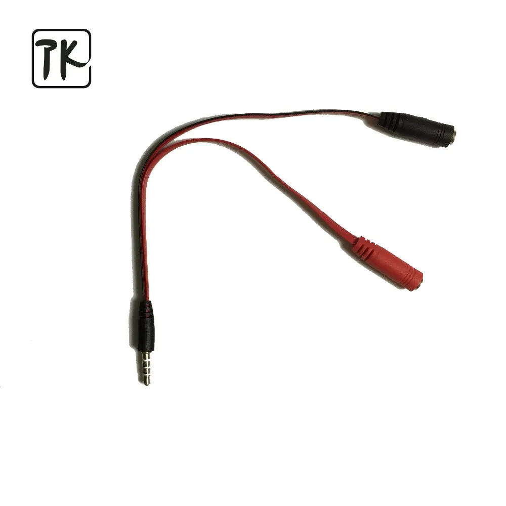 3.5mm Smart Phone PC Gaming Headset Converter Cable Headphone Adapter