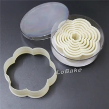 8 шт./компл.) Плоский край Wintersweet Снежинка в форме оптом рождественские яркие украшения резак для сахара печенье инструменты для торта