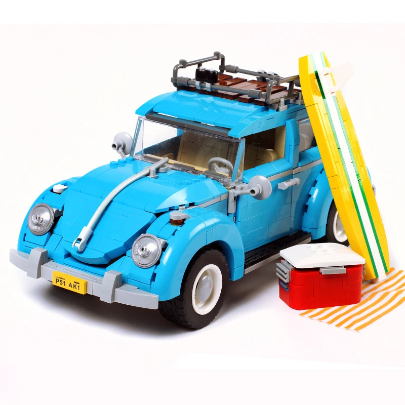 

1392pcs Creator Series City Car Bricks Volkswagen Beetle Two forms Model Building Blocks Compatible Legoings Toys For Kids Gifts