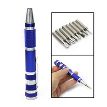 Free shipping 1PCS 8 in 1 Phillips PH0 PH00 PH1 PH2 Screwdriver Pen Tool