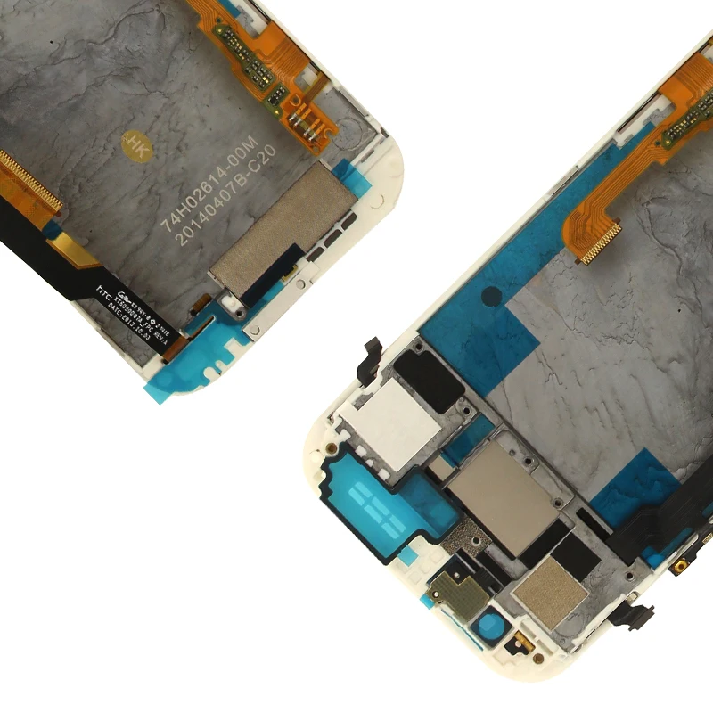 m8 lcd frame white2