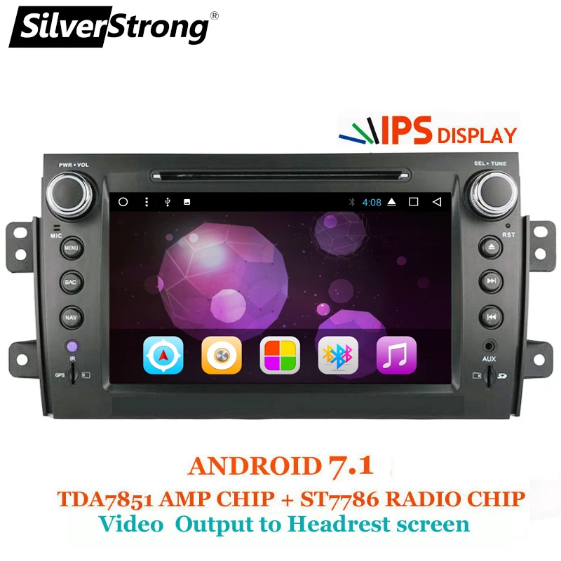 

SilverStrong Android8.1 for Suzuki SX4 IPS car dvd gps radio 3G wifi gps navigation car radio audio player car stereo 2 din gps