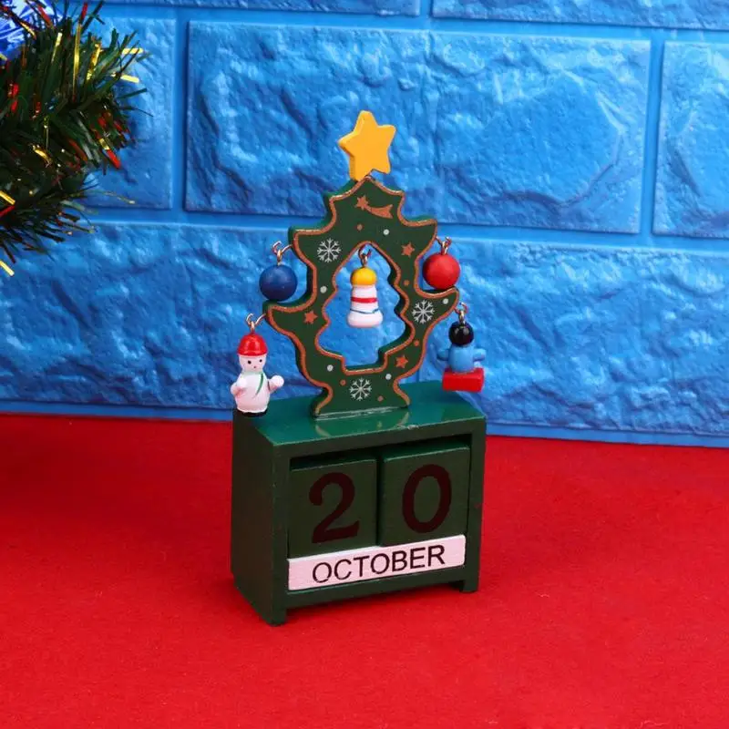 

Mini Wooden Christmas Calendar Decoration Christmas Gifts Christmas Decorations for Home Natal New Year Ornaments