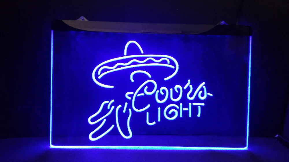 B-277 светлое пиво Coors Бар Паб Клуб 3d знаки светодиодный неоновый Световой значок