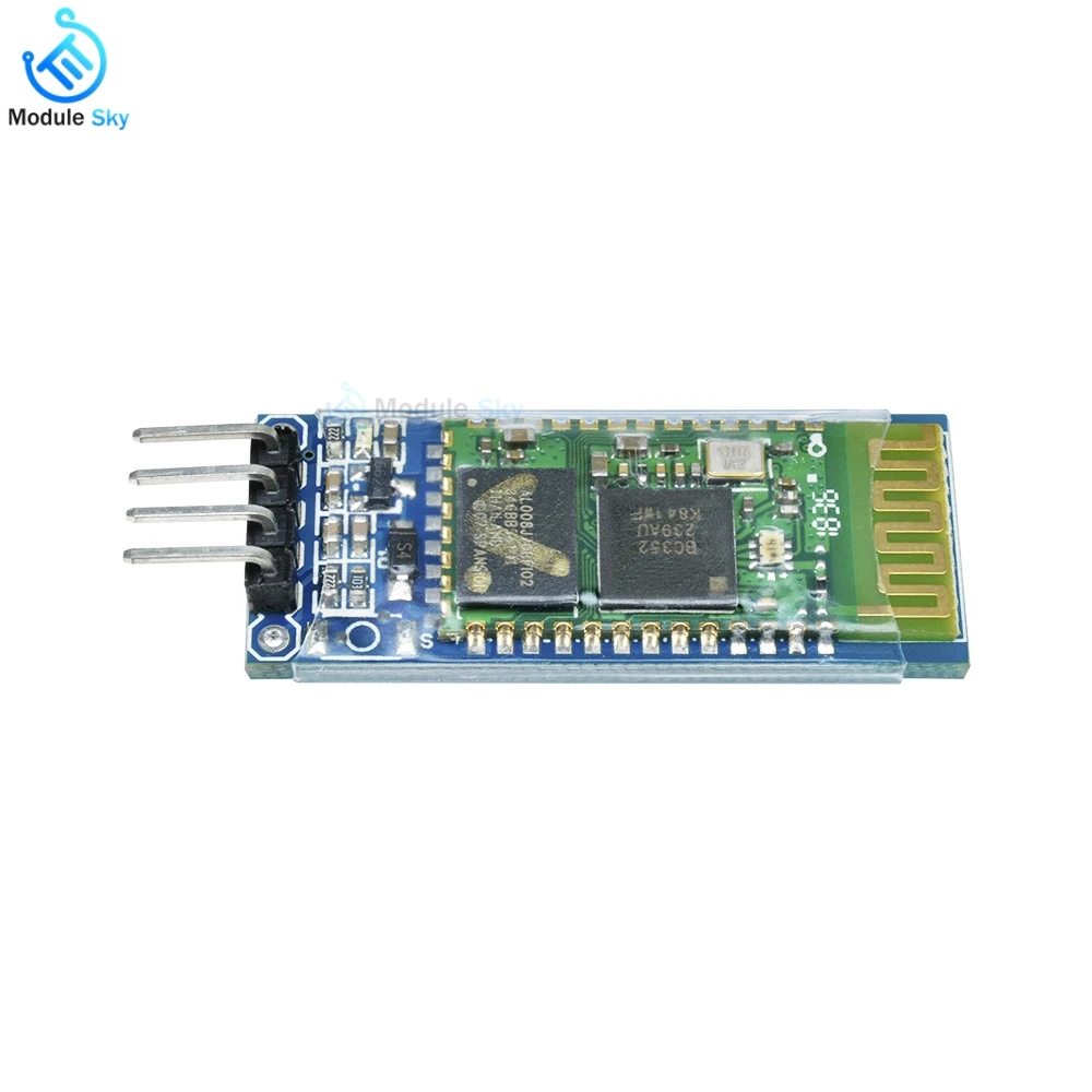 

HC-05 Wireless Module For Arduino Serial 6 Pin Bluetooth RF Receiver Transceiver Module RS232 Master 3.3V speaker transmitter