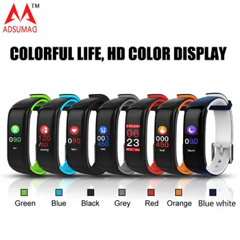 

Smart band P1 PLUS Color display Fitness Bracelet real-time Heart rate tracker Blood Pressure Monitor Wristband IP67 Waterproof