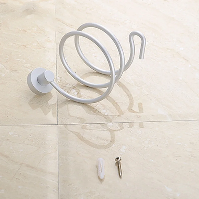 المنزل مجفف الشعر رف حامل حائط الحمام الفضاء الألومنيوم الجرف التخزين حامل مُجفف شعر إطار Levert دروبشيب 2017ing