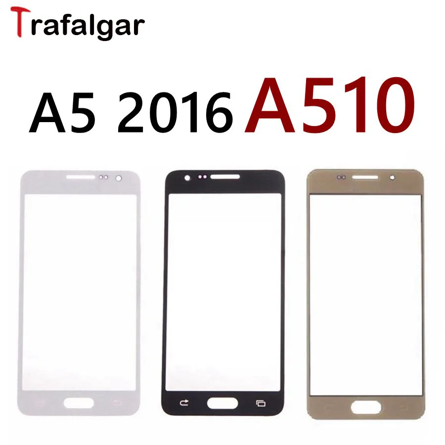 

For SAMSUNG Galaxy A5 2016 Front Outer Glass Lens Touch Panel Cover For SAMSUNG A5 2016 Front Glass Lens A510 Replacement