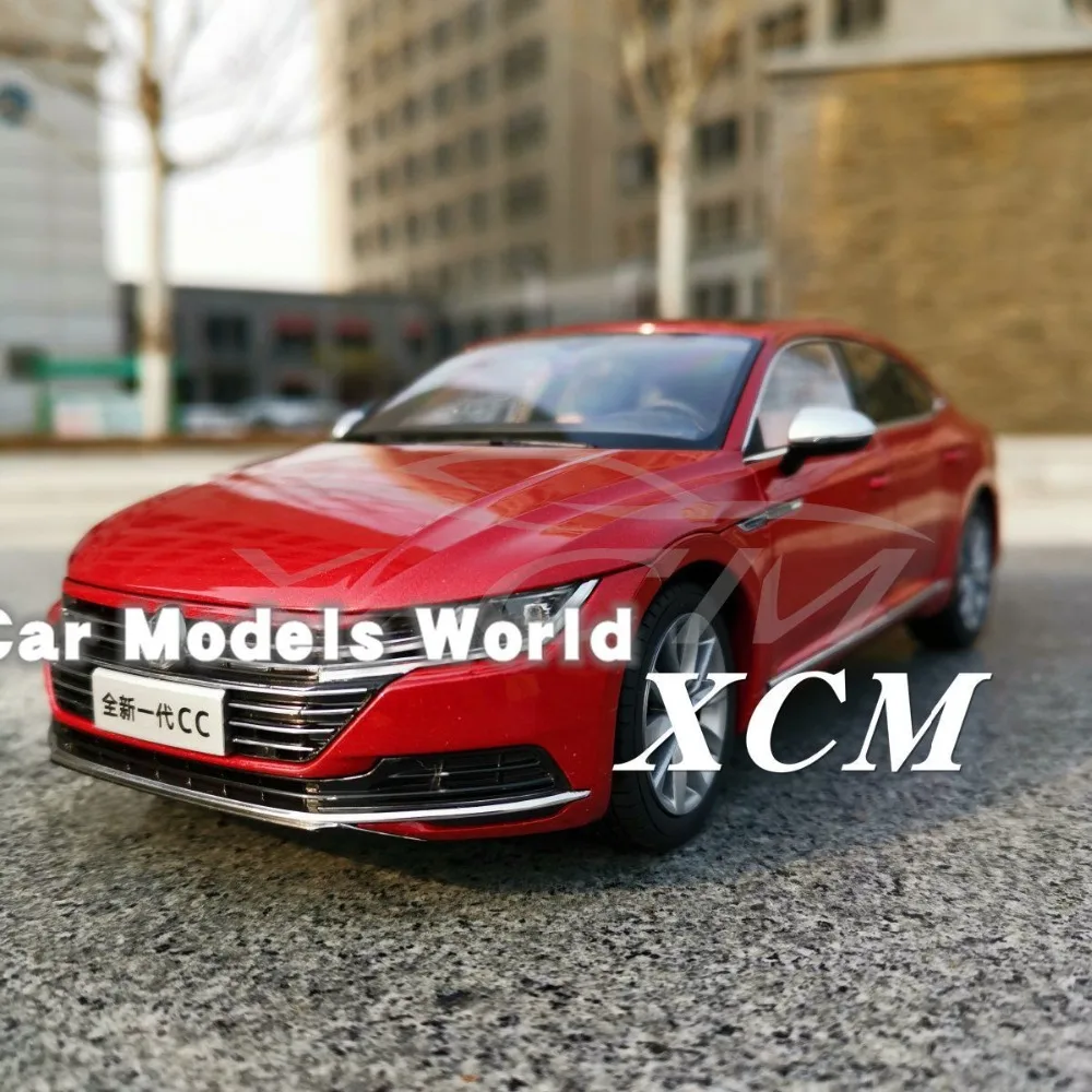 Литая под давлением модель автомобиля для Arteon следующего поколения CC 1:18(красный)+ маленький подарок