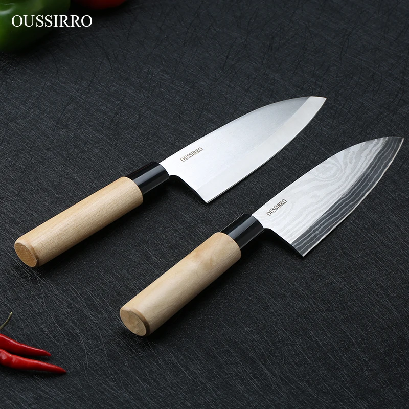 kitchen knives Japanese Damascus Steel Chef Knife Deba Knife Stainless