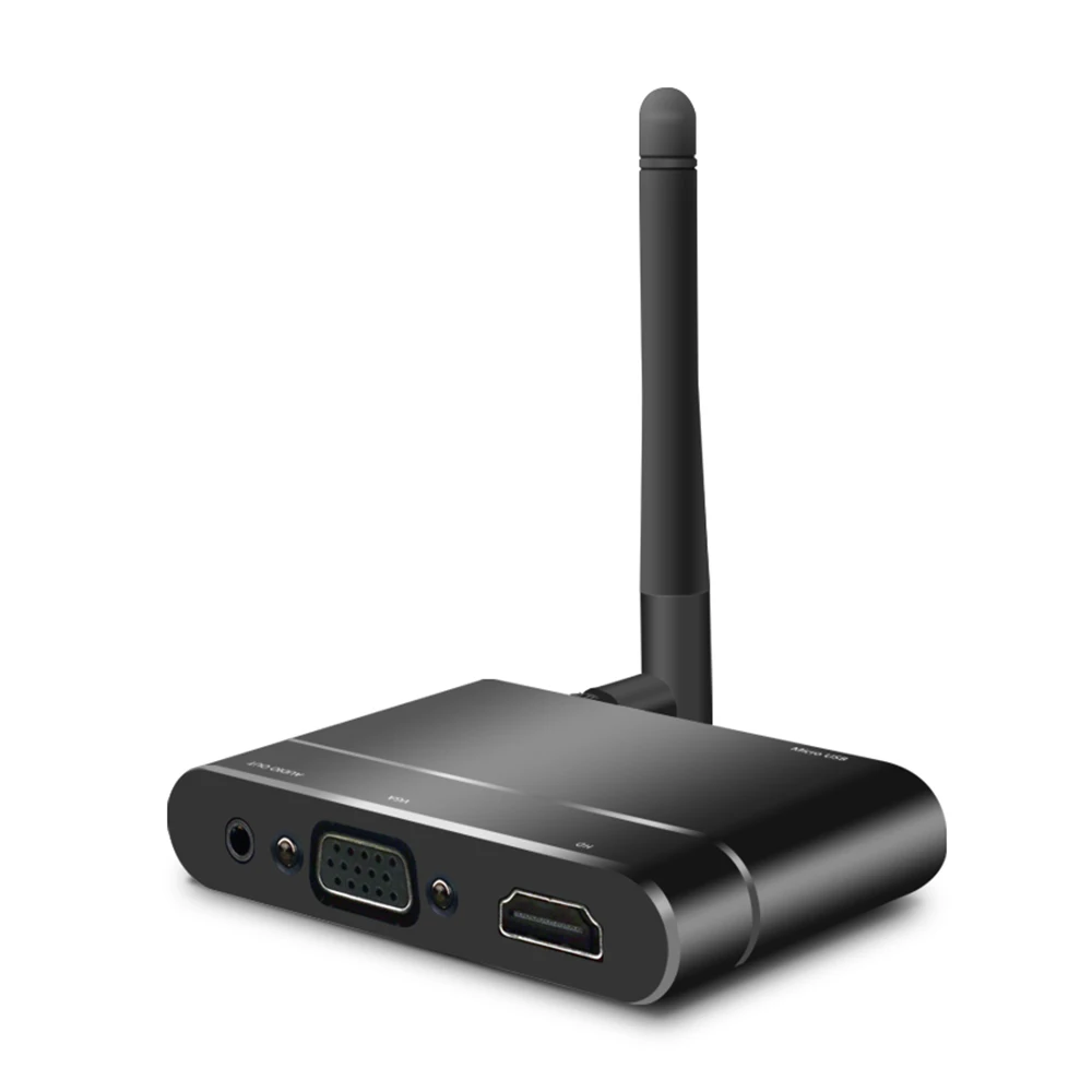 

MiraScreen X6W Wireless Dongle Receiver HD Display WiFi Mirror Box HD VGA AV Output Miracast Airplay DLNA Mirroring Car Home Use