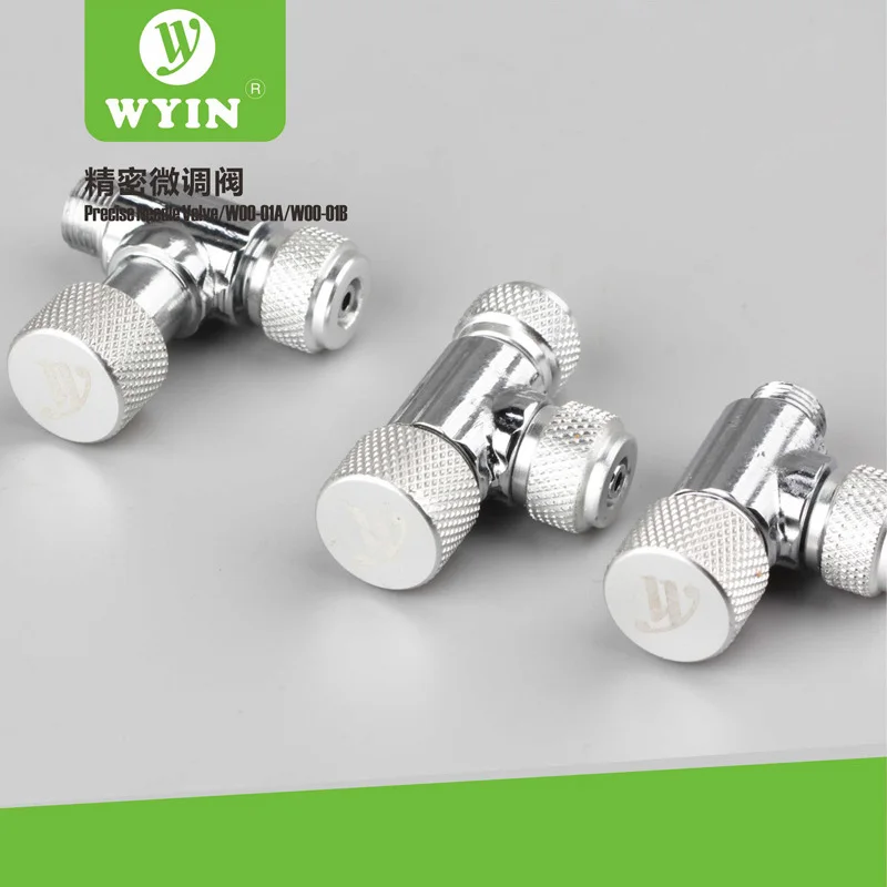 

CO2 Needle Valve For Gauge Diffuser System DIY Planted Solenoid Valve Aquarium Fish Tank CO2 Regulator Twin Head And Single Head