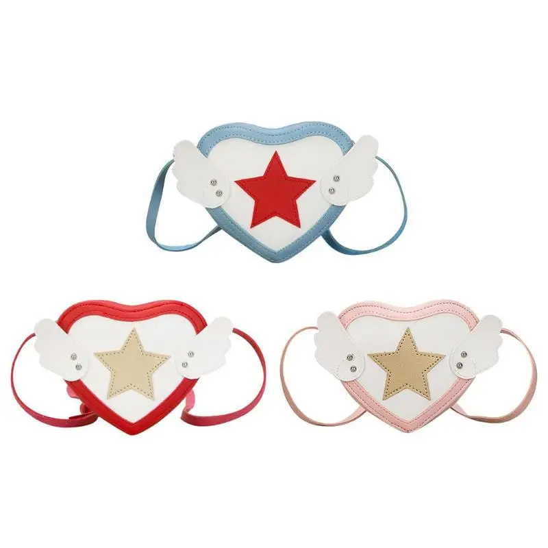 

Lovely Wings Kids Shoulder Handbags Baby Purse Girls Leather Messenger Bags