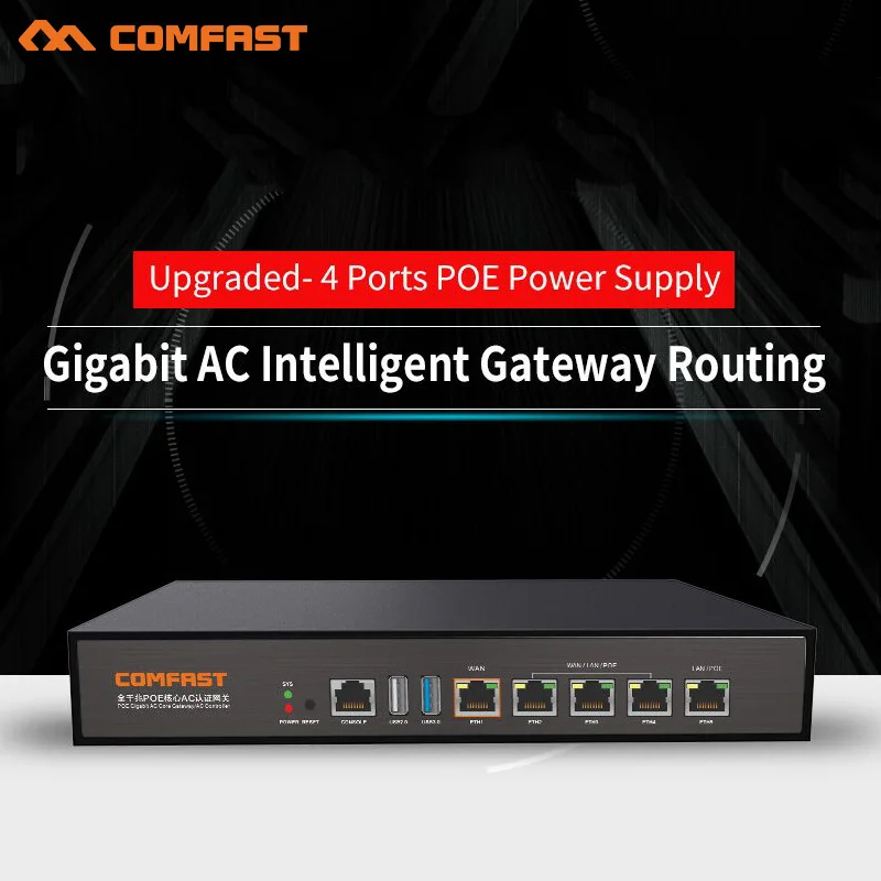 Comfast CF-AC101 Gigabit AC intelligent Gateway Routing MT7621 Gateway wifi project manager with usb 3.0 4*1000Mbps LAN/WAN port
