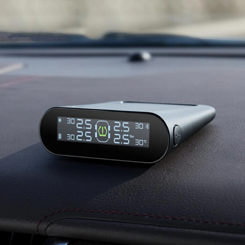 

Xiaomi 70Mai Tire Pressure Tester Monitoring Solar Wireless Built-in Tire Pressure Monitor System Car Gauge Sensor Monitor Alarm