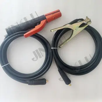 

welding machine accessories 300 Amp electrode holder 3M cable+300 Amp earth clamp 3M cable,both with DKJ10-25 connector