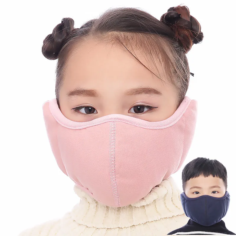 

Children Anti Pollution Mask Dust Respirator Washable Reusable Masks Cotton Unisex Kid Mouth Muffle Keep Warm Mask