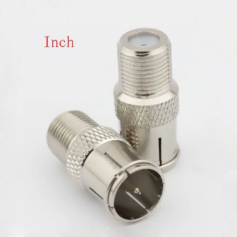 10pcs TV Cable Connector F Head Inch Filaments Fast Line Plug TV Set
