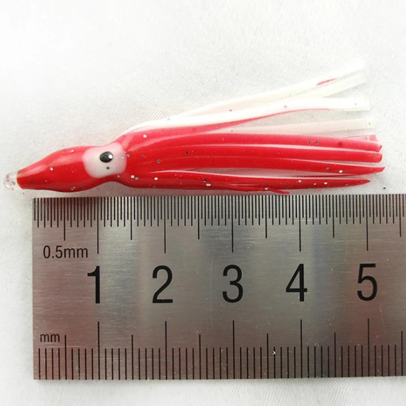

Plastic night lights fishing lures soft PVC Random color Colored Bait Octopus Squid