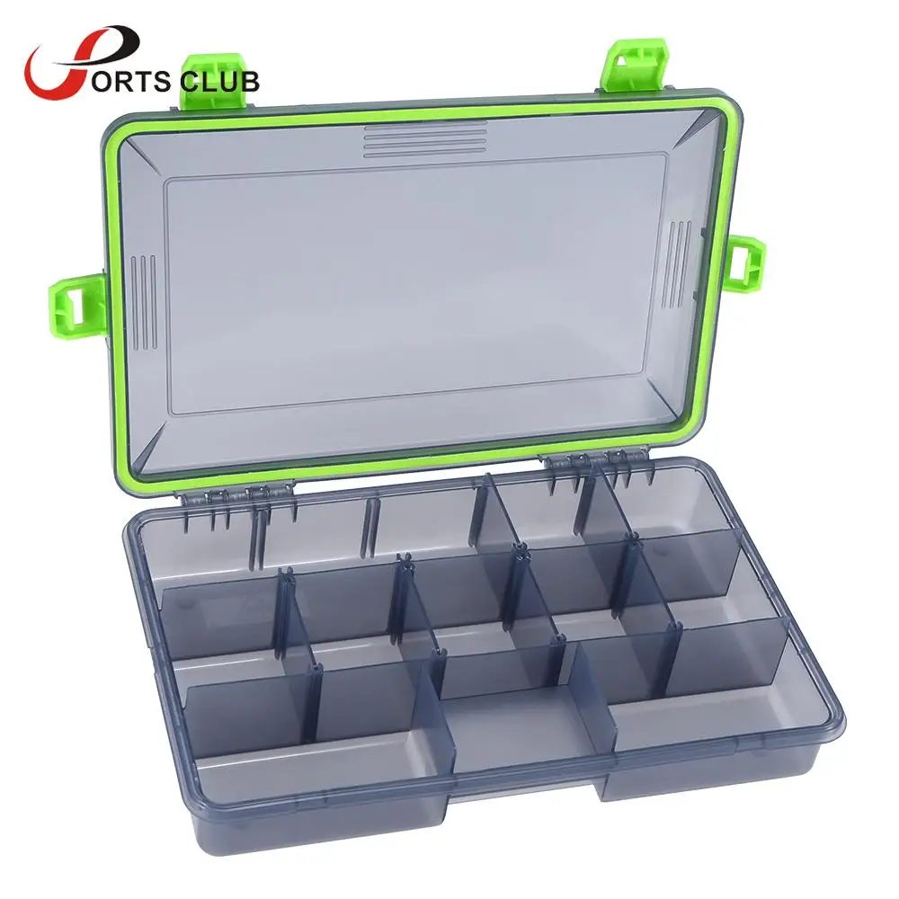 Details about   30 Compartments Fishing Lure Box Tackle Spoon Hook Bait Storage Case Waterproof 
