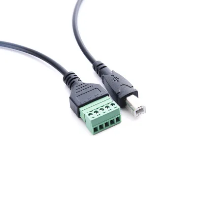 Штекер USB 2 0 B на 5 контактный винт с защитной паяльной клеммой адаптер
