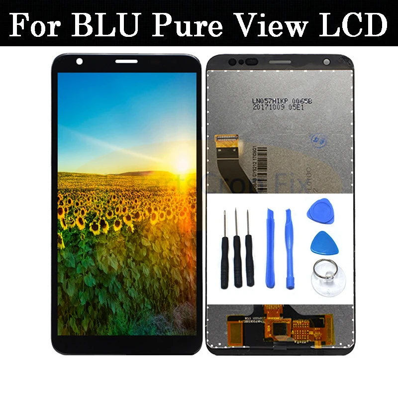 

100% test For Blu pure view LCD Display Touch Screen Digitizer Full Assembly Replacement Parts For Blu pure view P0050ww lcd