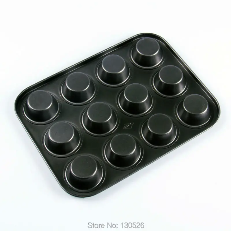 1pc12 чашки черный металлический кексы форма для выпечки пудинга форма для выпечки лоток DIY украшения торта инструменты navidad easte