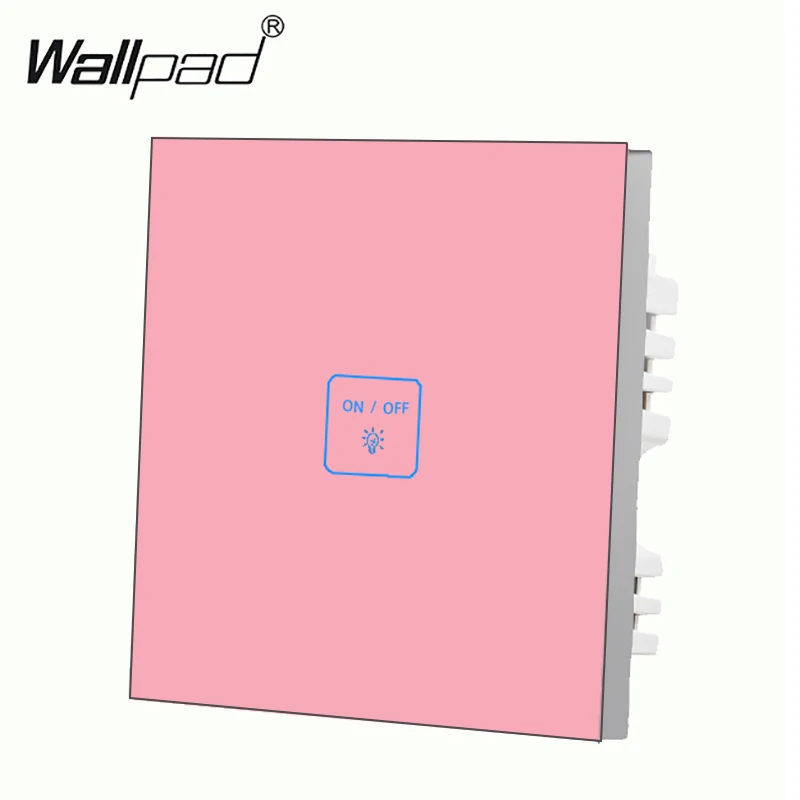 Wallpad умный дом Великобритания 1 комплект способ розовый роскошный стеклянный