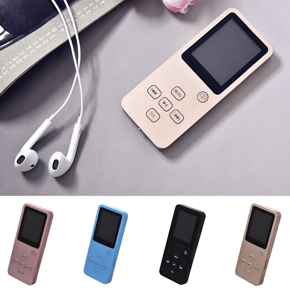 SOONHUA Портативный Многофункциональный Bluetooth MP3 плеер 8 Гб Hi-Fi USB2.0 без потерь Музыкальный плеер FM радио с наушником Поддержка TF карты