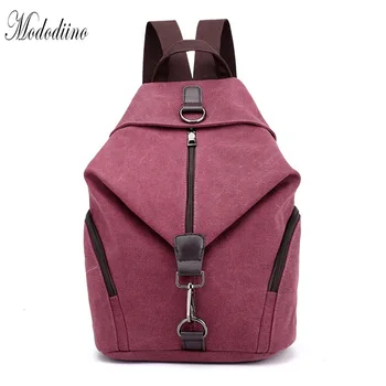 

Mododiino Backpack Women Canvas Anti Theft Backpack Casual Travel Backpack Mochilas School Bags For Women Bag Backpack DNV1144