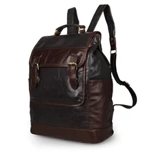 Nesitu винтажный серый цвет гарантия натуральная кожа мужские рюкзаки из воловьей кожи женский рюкзак# M7305