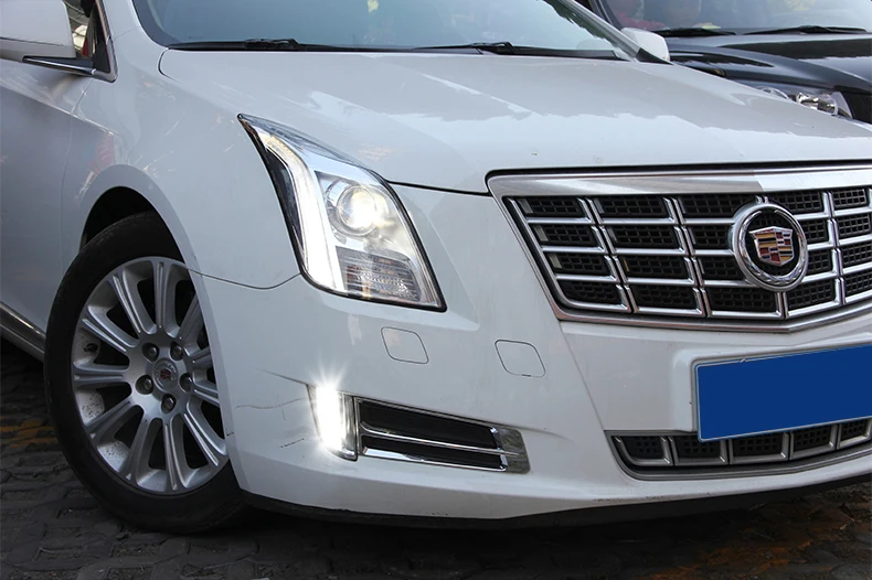 12 В 6000 К светодиодный DRL Дневной ходовой светильник чехол для Cadillac XTS ATS SLS SRX XLR дневные ходовые огни противотуманный светильник s