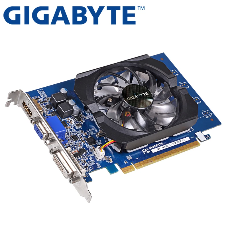 Оригинальная Видеокарта GIGABYTE GT730 2 ГБ GDDR5 графические карты для nVIDIA Geforce GPU б/у