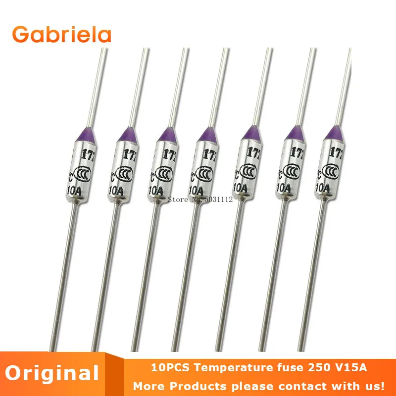 

10PCS Temperature fuse 250 V15A 55 °C ~ 320 °C Full range temperature fuse coffee maker fusein self Resettable Fuse