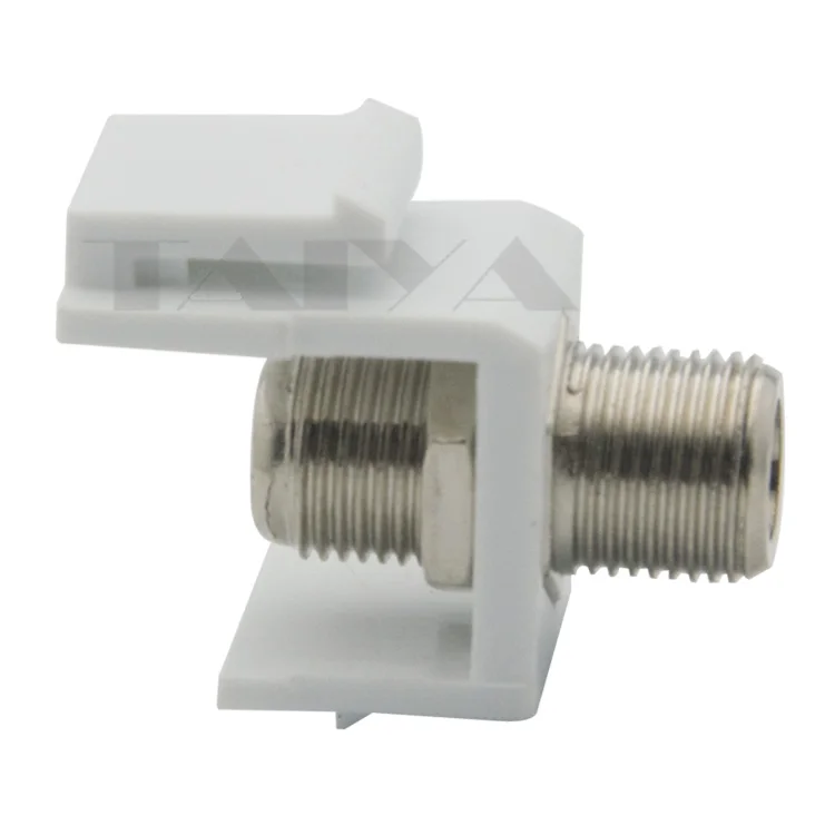 (5-Pack) RG6 F head TV Keystone Jack Insert