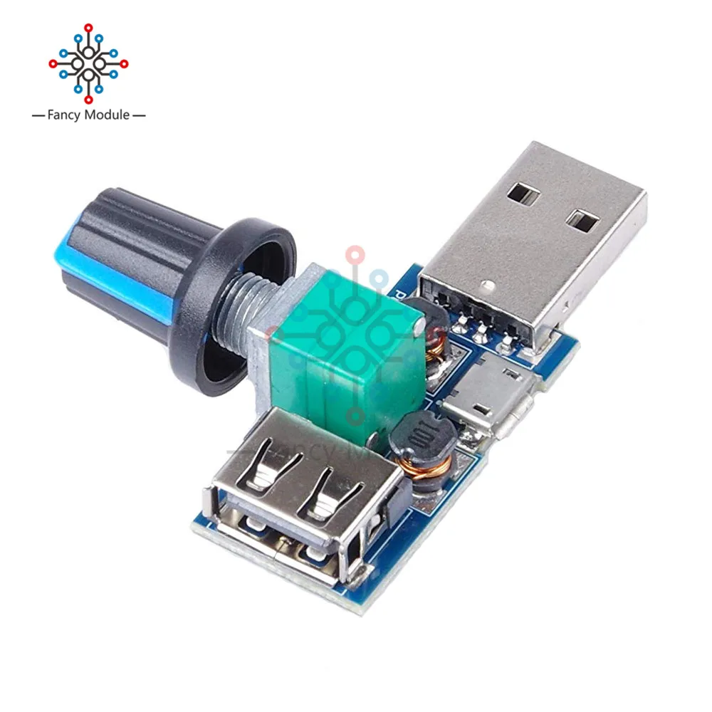 Details about   Micro USB Fan Speed Controller Regulator Governor Switch Module DC 4-12V 5W 