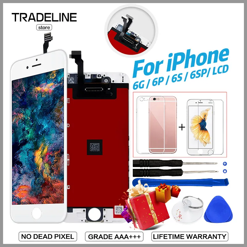 

For iPhone 5 6 S Plus LCD Display With Force Touch Screen Digitizer Assembly Grade AAA No Dead Pixel For iPhone 6 Pantalla Ecran