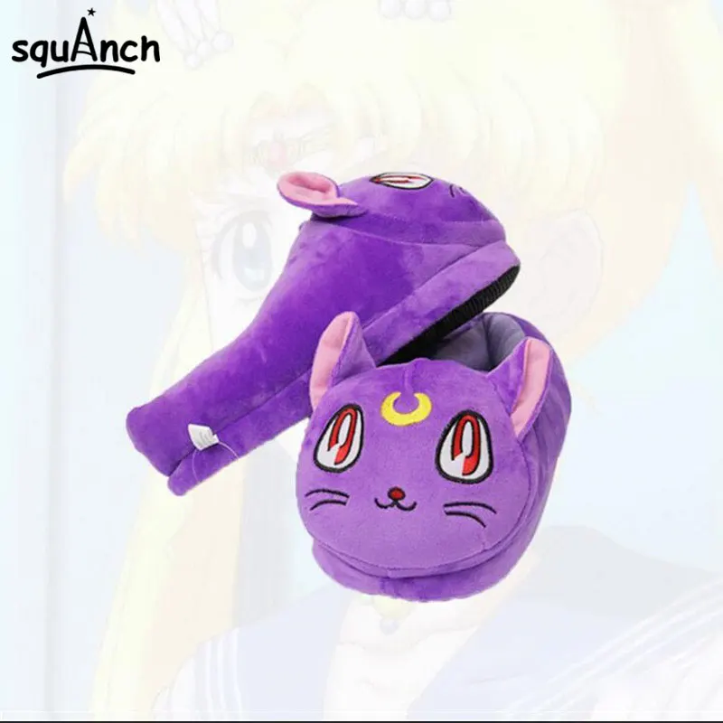 Toys For Baby Plush Toy Sailor Moon Luna Cat Soft Warm Household Floor Slipper Woman Gift Pair Baby Citricauca Com