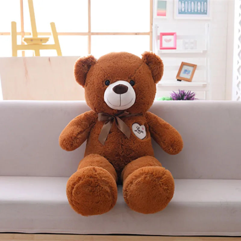 Miaoowa 1pc 90cm Lovely Teddy Bear with Bowknot Plush Toy Soft Animal Bear Toys for Children Stuffed Cartoon Doll for Girls Gift