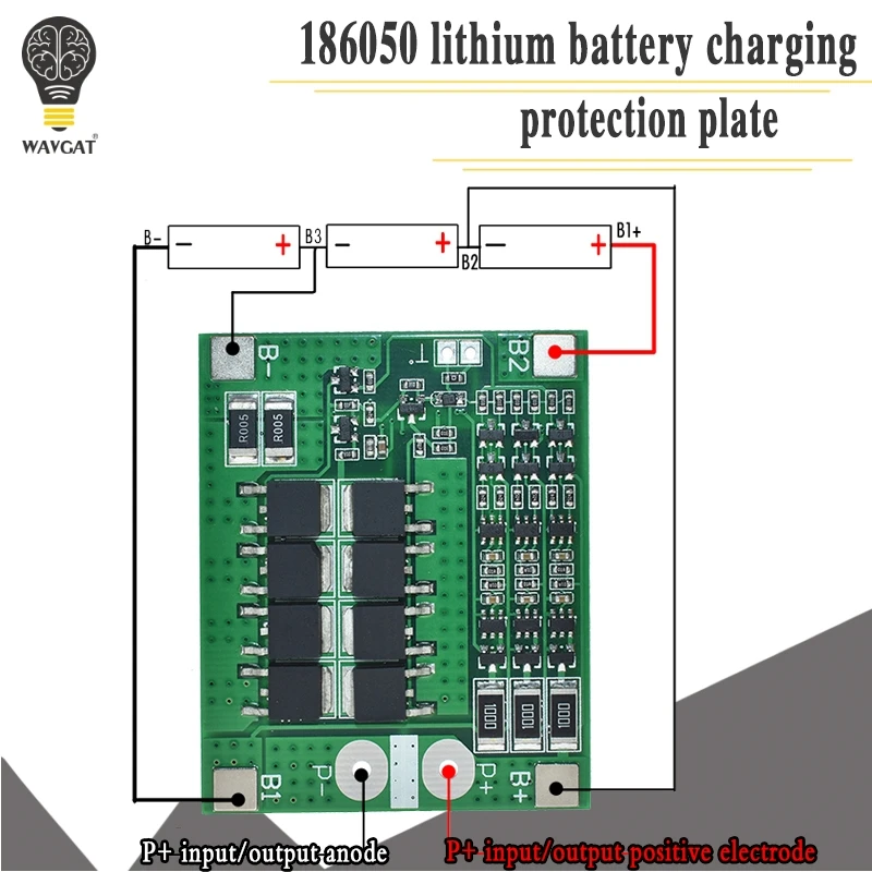 3S 25A Li ion 18650 BMS PCM battery protection board bms