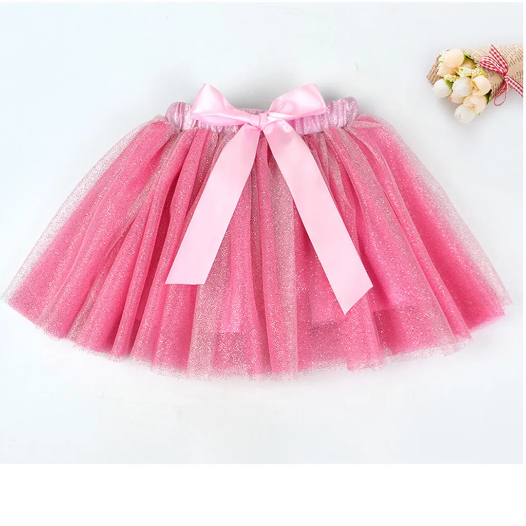 

2019 ARLONEET New summer Dress Mesh Girls Kids Girl Petticoat Paillette Star Tulle Pettiskirt Bowknot Tutu Dress Dancewear Z0205
