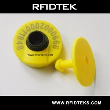 AET02 RFID ушные метки для животных для идентификации животных LF 134,2 кГц, ISO11784/11785 стандарт HDX чип
