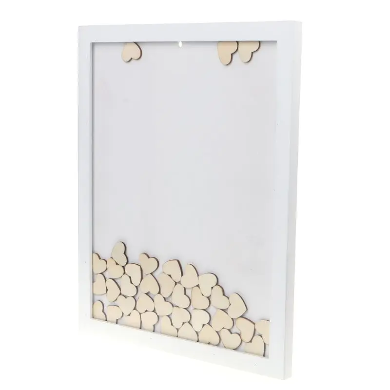 Wedding Photo Frame Guest Book 120pcs Heart Drop