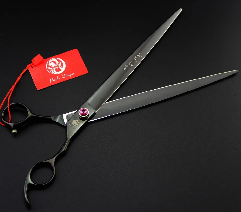 

Purple Dragon 10 Inch Professional Sharp Edge Dog PET GROOMING SCISSORS ,Cutting Grooming Shears With Case