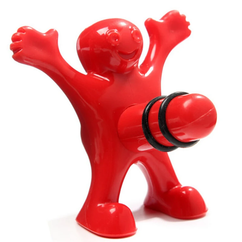 ONNPNNQ New Funny Novelty Happy Fellow Wine Stopper Novelty Bar Wine
